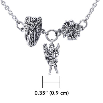 Uriel Michael Gabriel Archangel Silver Necklace TNC384 - Jewelry